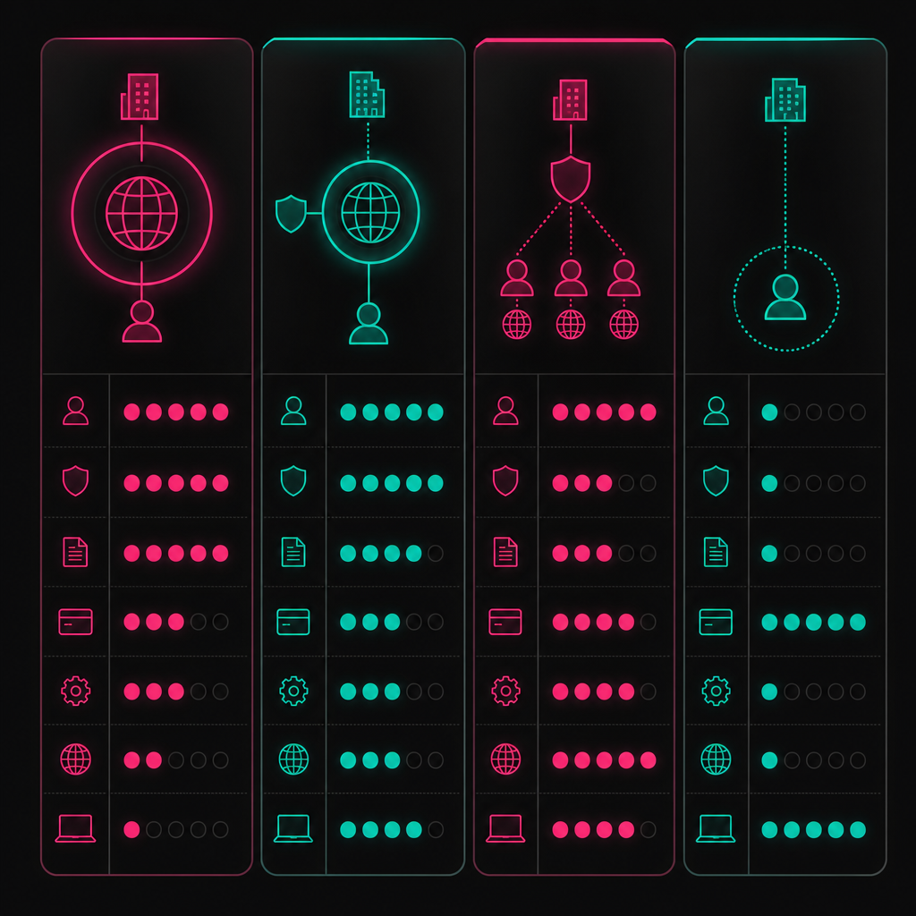 Comparison of four offshore worker engagement models