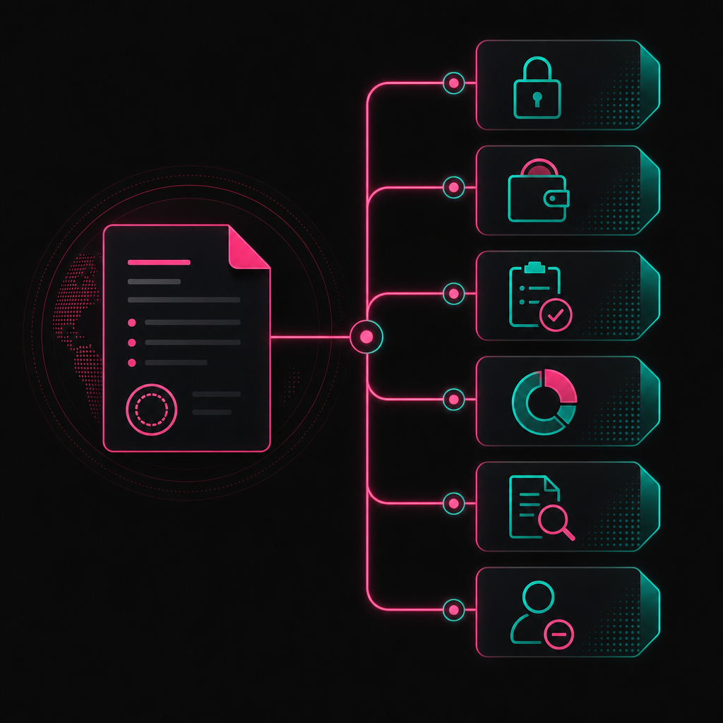 Offshore governance process from contract to offboarding