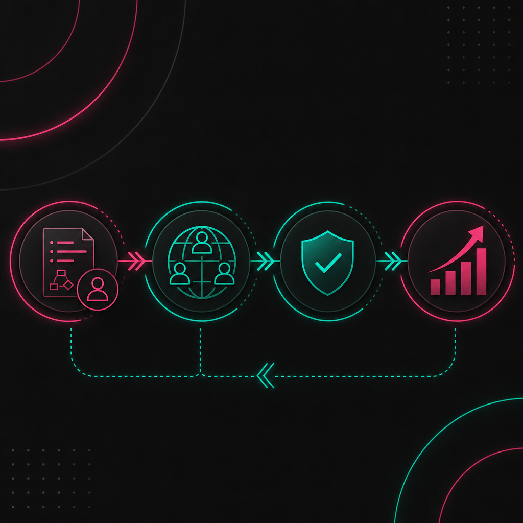 Offshore delivery system from workflow to measured output