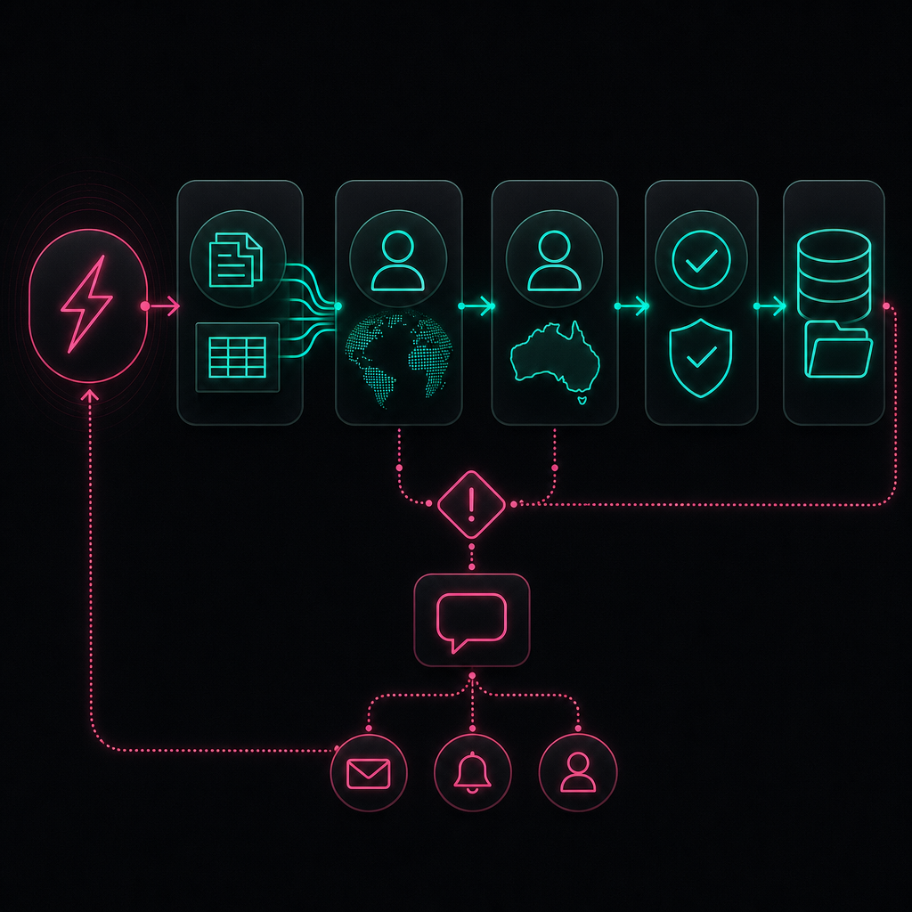 Controlled offshore accounting delivery workflow