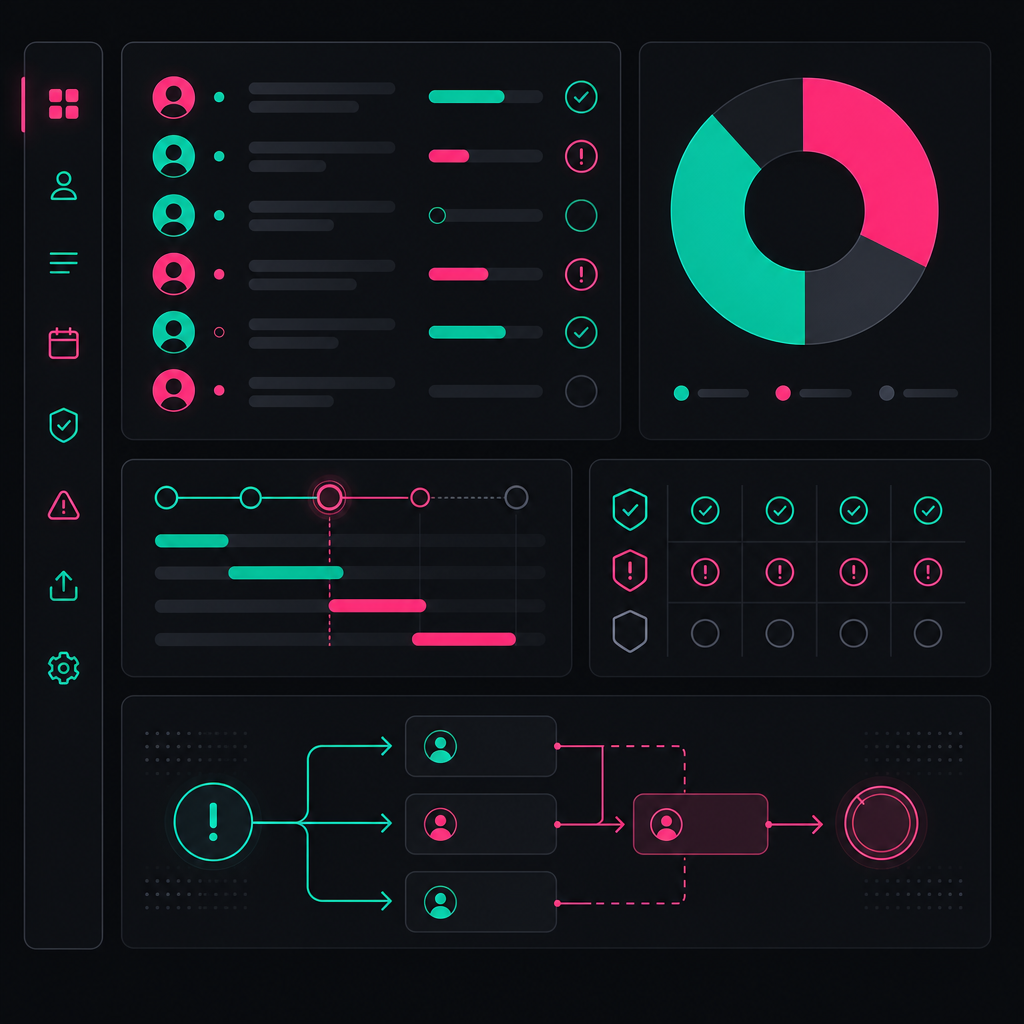Remote team delivery and management dashboard