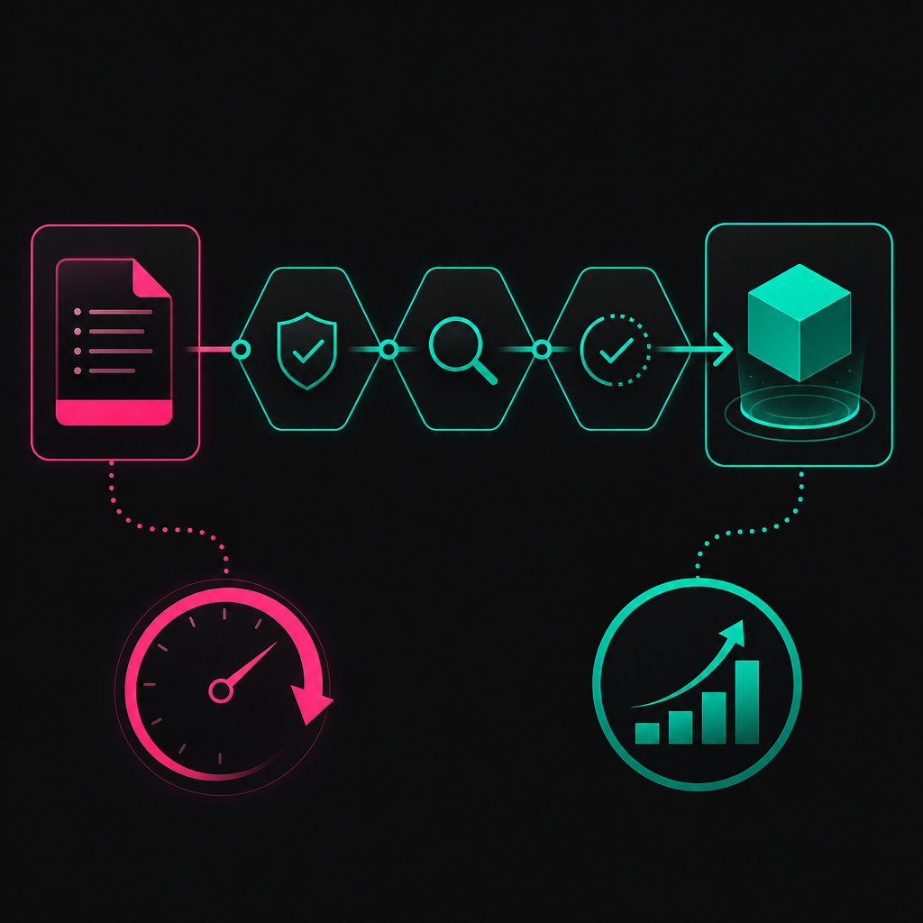 Productivity process from submitted work to accepted output