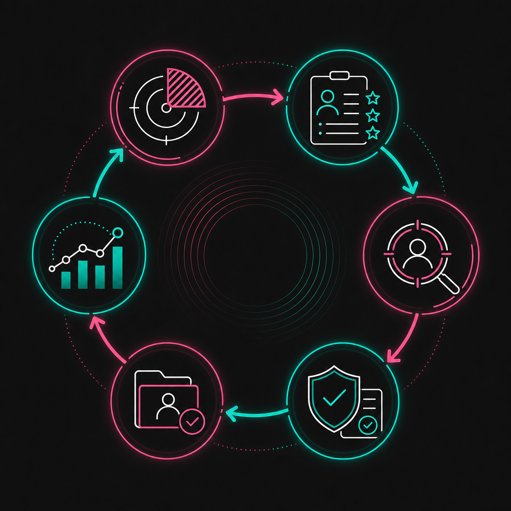 Offshore hiring process from role definition to review