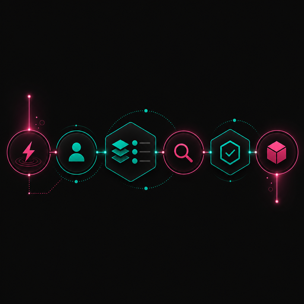 Offshore role delivery process from workflow trigger to approved output