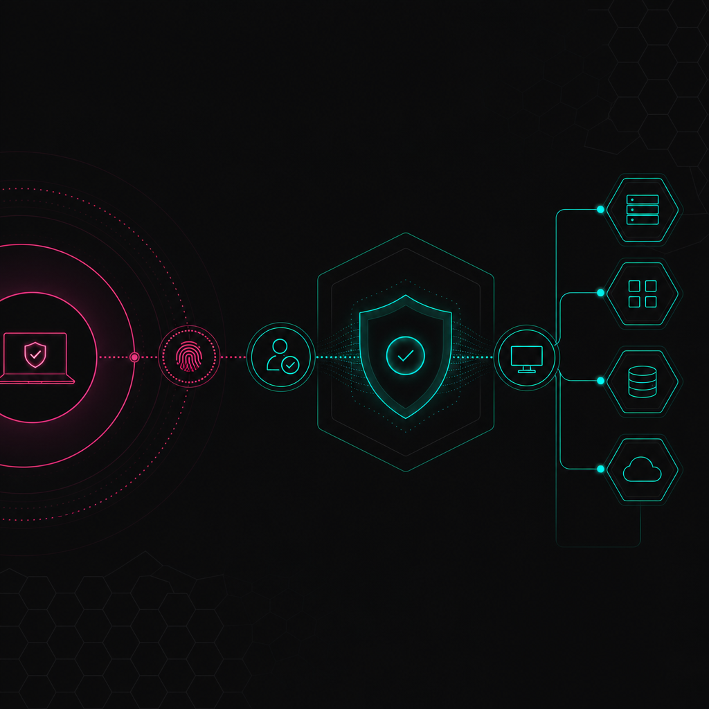 Zero-trust and virtual desktop architecture for offshore staff